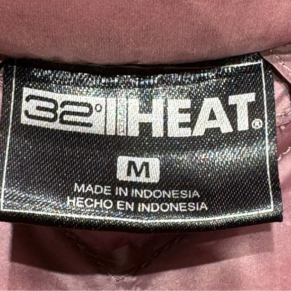 NWOT 32 Degrees Heat Mauve Quilted Lightweight Puffer Vest With Pockets Size M - Picture 8 of 10